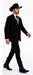 Smoking Traje - Esmoquin - Smoking Para Hombre - Two Button Peak Western Black Tuxedo