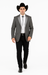 Smoking Traje - Esmoquin - Smoking Para Hombre - Two Button Western Grey Tuxedo