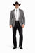 Smoking Traje - Esmoquin - Smoking Para Hombre - Two Button Western Grey Tuxedo