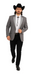 Smoking Traje - Esmoquin - Smoking Para Hombre - Two Button Western Grey Tuxedo