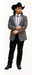 Smoking Traje - Esmoquin - Smoking Para Hombre - Two Button Western Grey Tuxedo