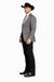 Smoking Traje - Esmoquin - Smoking Para Hombre - Two Button Western Grey Tuxedo