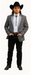 Smoking Traje - Esmoquin - Smoking Para Hombre - Two Button Western Grey Tuxedo