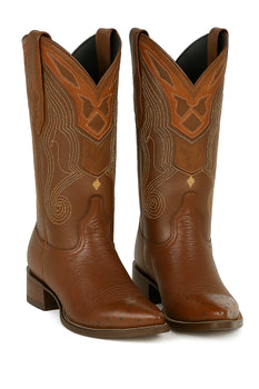 Men's Wild West Smooth Ostrich Skin 3X Toe Boots 29504-B - Image 5