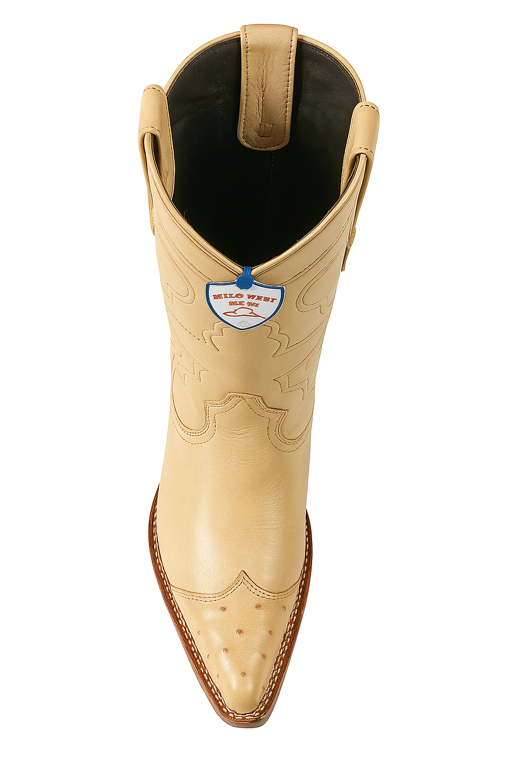 Men's Wild West Smooth Ostrich Skin 3X Toe Boots 29504-B - Image 22