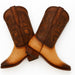 Men's King Exotic Snip Toe Caiman Belly Boots Handcrafted Burnished Oryx (494RD8215)