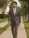 Solid Brown Extra Fine Poly-Rayon Summer Light Weight Fabric Cheap Priced Business Suits Clearance Sale
