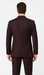 Solid Plum Eggplant Very Dark Purple W Hand-Pick Stitching Super 150'S Vested Suit - 100% Percent Wool Fabric Suit - Worsted Wool Business Suit