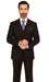 Solid Plum Eggplant Very Dark Purple W Hand-Pick Stitching Super 150'S Vested Suit - 100% Percent Wool Fabric Suit - Worsted Wool Business Suit