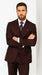 Solid Plum Eggplant Very Dark Purple W Hand-Pick Stitching Super 150'S Vested Suit - 100% Percent Wool Fabric Suit - Worsted Wool Business Suit