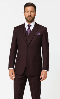 Solid Plum Eggplant Very Dark Purple