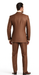 Solid Vested 3pc 2 Button Copper~Rust Suit  - Three Piece Suit