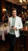 Miami Vice  Sonny Crockett Mens White Blazer – Classic Fit Formal Casual Dress Jacket for Business and Wedding Iconic Characters  Pop Culture