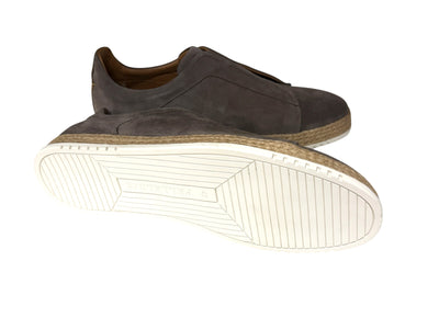 P01009 Sportivo- Elastic Vamp- Taupe Suede