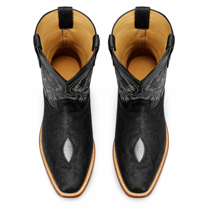 Men’s Square Toe Stingray Boots – Luxury Exotic Leather Footwear - By Los Altos Boot