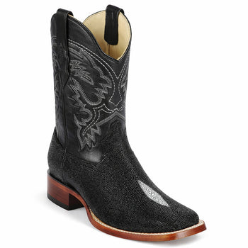 Men’s Square Toe Stingray Boots – Luxury Exotic Leather Footwear - By Los Altos Boot