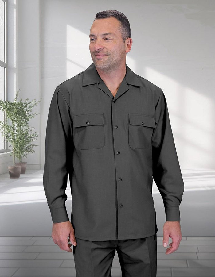 Mens 2-Piece 100% Wool Walking Suit with Pleated Wide-Leg Pants – Classic and Comfortable - Image 3