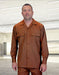 Mens 2-Piece 100% Wool Walking Suit with Pleated Wide-Leg Pants – Classic and Comfortable