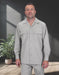 Mens 2-Piece 100% Wool Walking Suit with Pleated Wide-Leg Pants – Classic and Comfortable