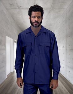 Mens 2-Piece 100% Wool Walking Suit with Pleated Wide-Leg Pants – Classic and Comfortable