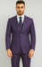 Stacy Adams Mens Windowpane Suit Purple