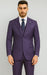 Stacy Adams Mens Windowpane Suit Purple