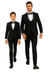 Father and Son Suits - Stacy Adams Slim Fit Boys 5pc Tuxedo, Black