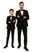 Father and Son Suits - Stacy Adams Slim Fit Boys 5pc Tuxedo, Black