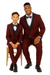 Father and Son Suits - Stacy Adams Slim Fit Boys 5pc Tuxedo, Burgundy