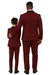 Father and Son Suits - Stacy Adams Slim Fit Boys 5pc Tuxedo, Burgundy