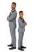 Father and Son Suits -  Stacy Adams Slim Fit Boys 5pc Tuxedo, Gray