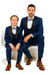 Father and Son Suits - Stacy Adams Slim Fit Boys 5pc Tuxedo, Indigo