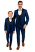 Father and Son Suits - Stacy Adams Slim Fit Boys 5pc Tuxedo, Indigo