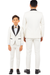 Father and Son Suits - Stacy Adams Slim Fit Boys 5pc Tuxedo, Ivory