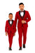 Father and Son Suits - Stacy Adams Slim Fit Boys 5pc Tuxedo, Red