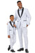 Father and Son Suits - Stacy Adams Slim Fit Boys 5pc Tuxedo, White