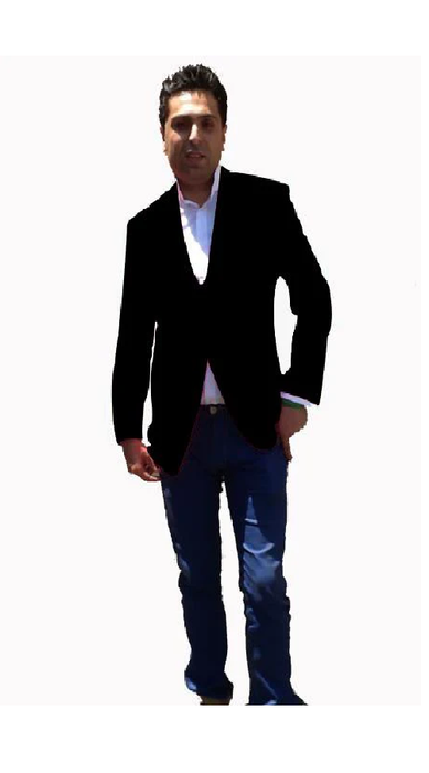 Stage Party Bright Men'S Sport Coat / Dinner Jacket Blazer Vented Black