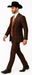 Statement Confidence Designer Suit - Copper - Orange - Super 150's Wool Suits 1 Button Peak Lapel Double Breasted Vest Rust Color Perfect For Church