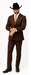 Statement Confidence Designer Suit - Copper - Orange - Super 150's Wool Suits 1 Button Peak Lapel Double Breasted Vest Rust Color Perfect For Church