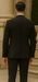 Statement Men's Black with White Lapel Vested 100% Wool Tuxedo