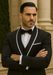 Statement Men's Black with White Lapel Vested 100% Wool Tuxedo