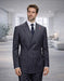 Statement Mens Modern Fit 2 Piece 100% Super 200s Wool Pinstripe Suit – Double Breasted Peak Lapel