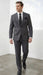 Statement Mens Modern Fit 2 Piece 100% Super 200s Wool Suit – Solid Colors, Notch Lapel Jacket