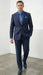 Statement Mens Modern Fit 2 Piece 100% Super 200s Wool Suit – Solid Colors, Notch Lapel Jacket