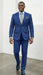Statement Mens Modern Fit 2 Piece 100% Super 200s Wool Suit – Solid Colors, Notch Lapel Jacket