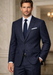 Statement Mens Modern Fit 2 Piece 100% Super 200s Wool Suit – Single Breasted Notch Lapel Jacket