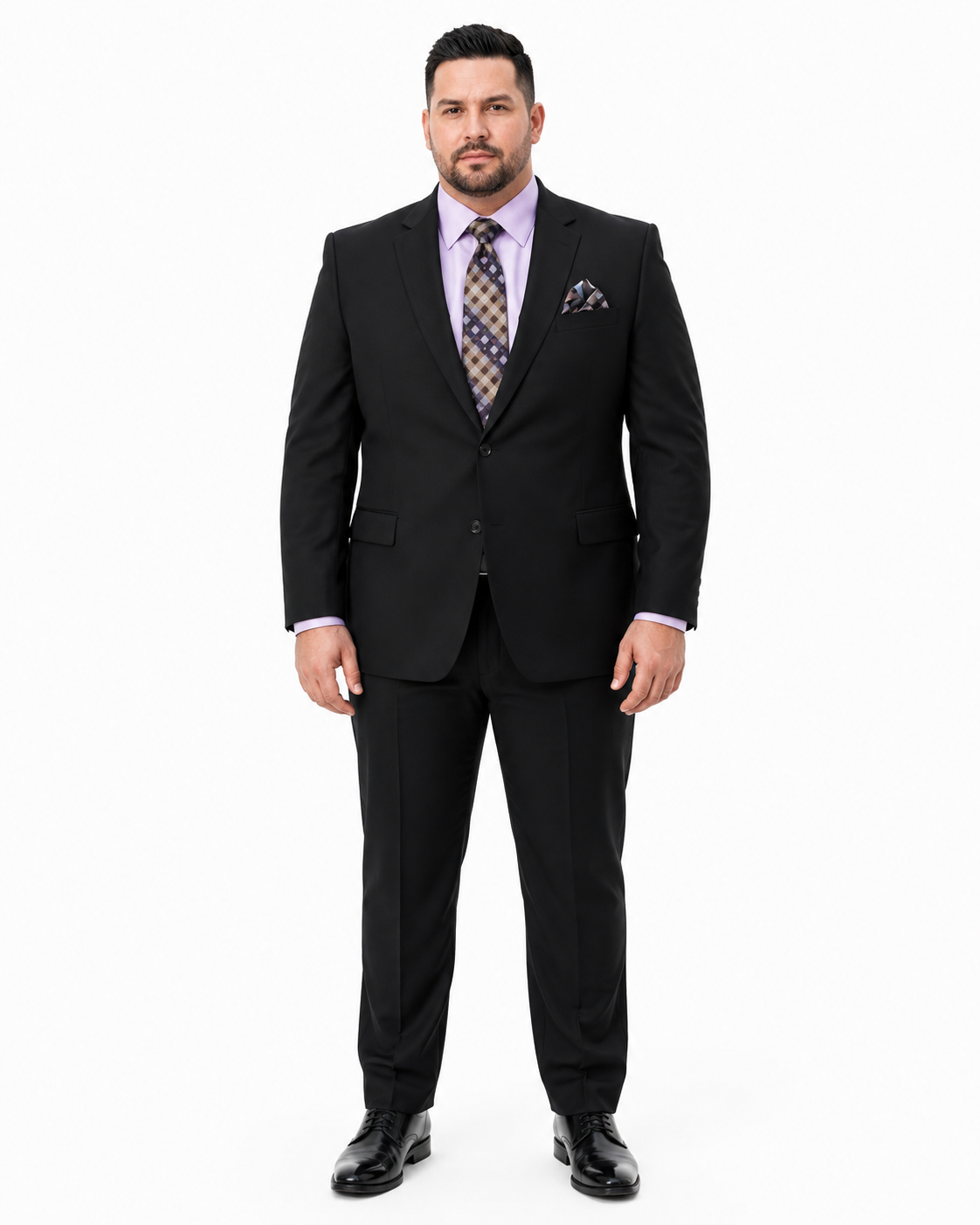 Statement Mens 2 Piece 100% Super 200s Wool Suit – Solid Colors, Notch Lapel Jacket Modern Fit