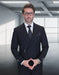 Statement Mens Modern Fit 2 Piece 100% Wool Suit – Double Breasted Jacket with Metal Buckle Closure