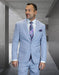 Statement Mens Modern Fit 2 Piece 100% Wool Textured Solid Suit – Single Breasted Notch Lapel Jacket