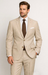 Statement Mens Modern Fit 2 Piece 100% Wool Textured Solid Suit – Single Breasted Notch Lapel Jacket